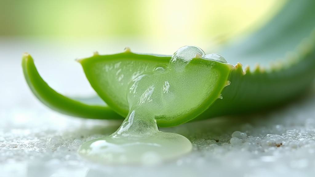 Flacon de gel d'aloe vera pur avec feuille d'aloe vera fraîche à côté