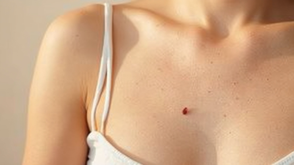 Procédure d'ablation d'un grain de beauté par un professionnel