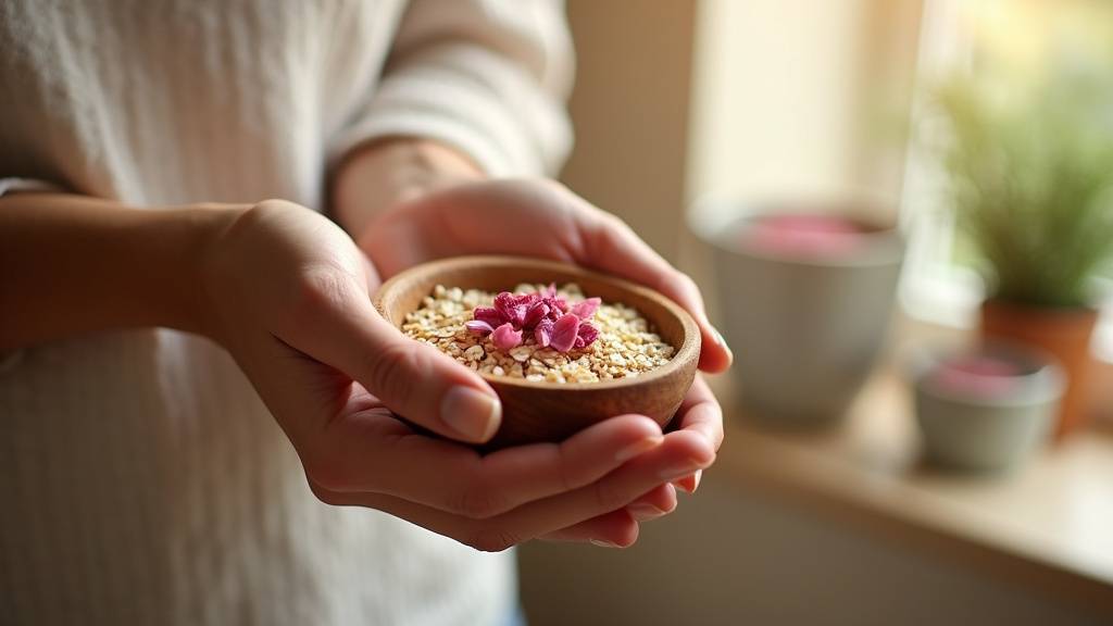 Composition de cosmétiques naturels avec feuilles vertes et flacons en verre