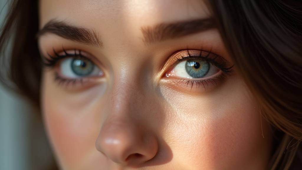 Palette de maquillage avec teintes chaudes pour yeux bleus