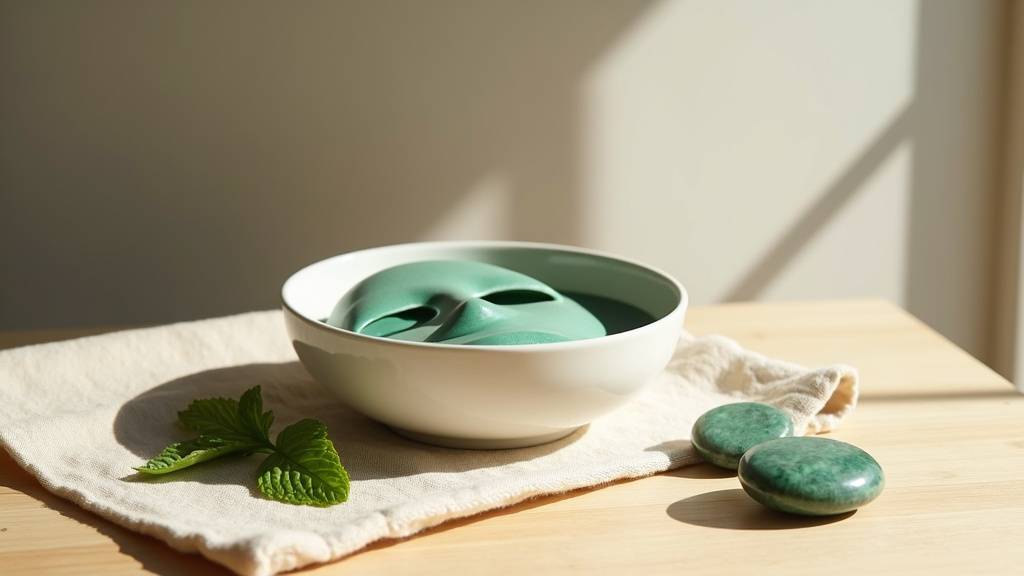 Masque purifiant dans emballage écologique en aluminium avec logo bio