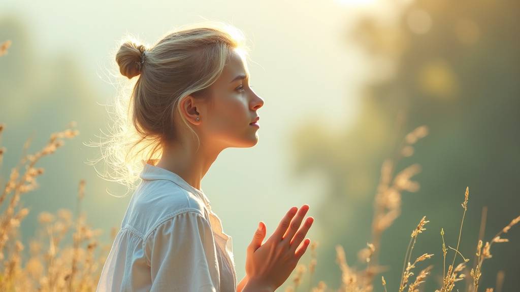 Femme pratiquant le yoga dans un environnement naturel verdoyant