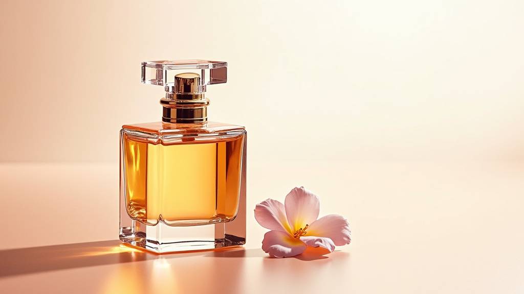 Parfumeur travaillant dans un atelier de création olfactive avec des flacons et des essences