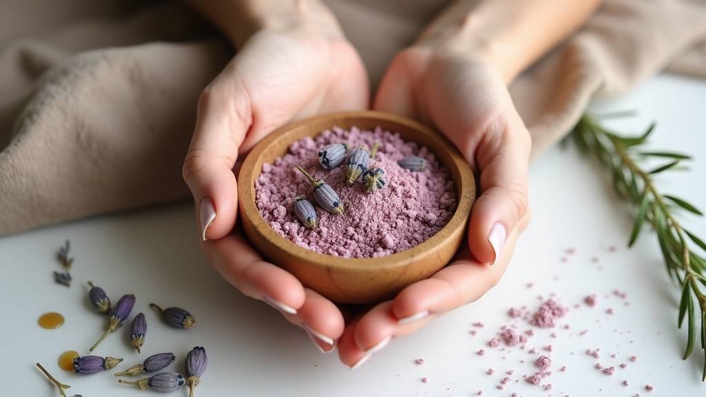 Rituel de soin slow beauty avec bougies et plantes