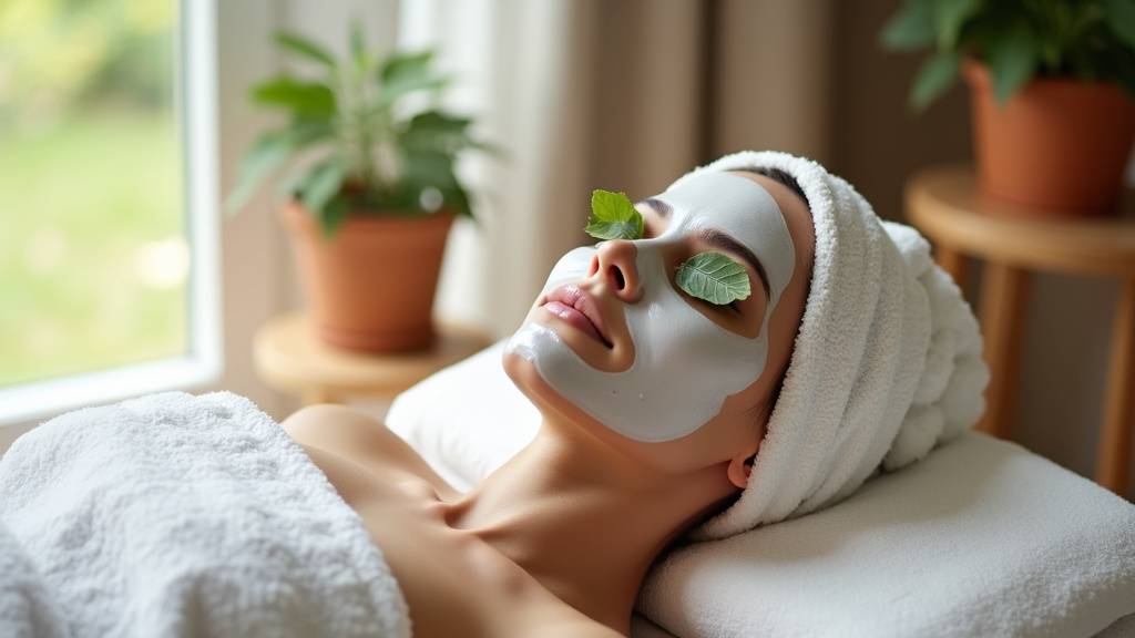 Esthéticienne Yves Rocher appliquant un soin visage à une cliente