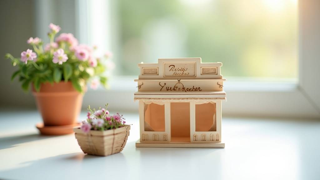 Gamme complète de produits Yves Rocher sur présentoir en bois